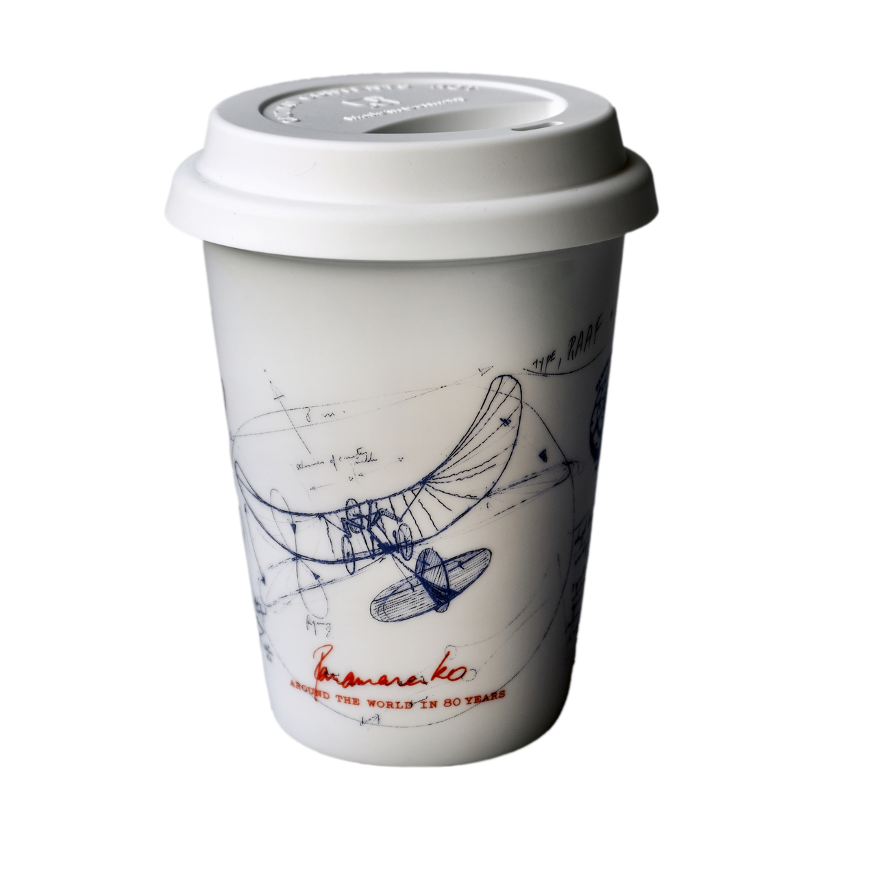 Take mok met tekeningen Panamarenko - Koffie Hoorens Hoorens Koffie & Thee: ambachtelijke koffie en thee kopen België