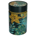 Theeblikje Rustic Flower green