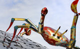 Kunstwerk wuivende krabben Panamarenko