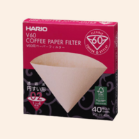 Hario V60 Filterpapier maat 02 natuur (40 stuks)